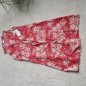 LuLaRoe Joy sz small NWT -red floral